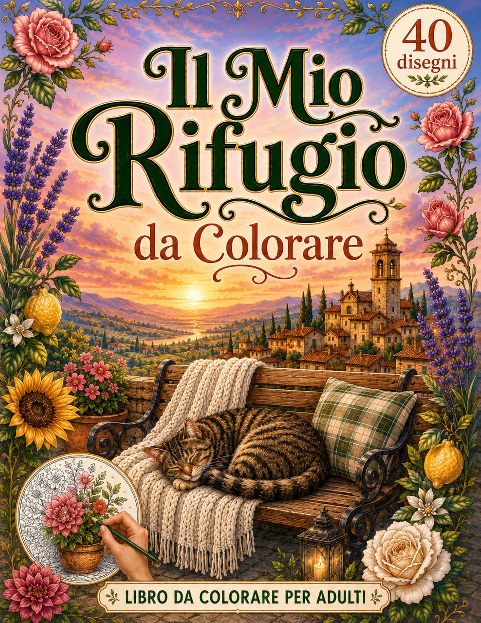 Copertina del libro Il Mio Rifugio da Colorare